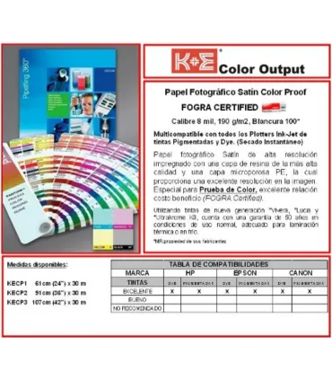 K+E | Papel Fotográfico Satín Color Proof - PraxiStore | 103 $ - 0