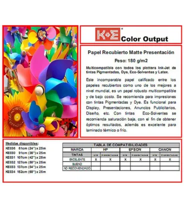 K+E | PAPEL PRESENTACIÓN RECUBIERTO 180G - PraxiStore | 31 $ - 