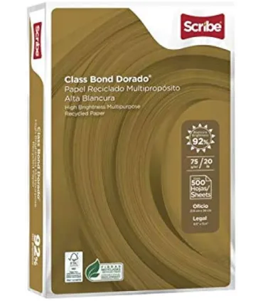 BIO PAPPEL SCRIBE, S.A. DE C.V. | Class Bond Dorado - PraxiStore | 45 $ - 